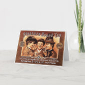 Wenskaart voor  tea-reclame feestdagen kaart (Voorkant)