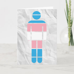 Wenskaart voor transgender man kaart