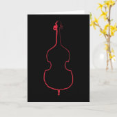 Wenskaart voor upright-bassins kaart (Gele Bloem)