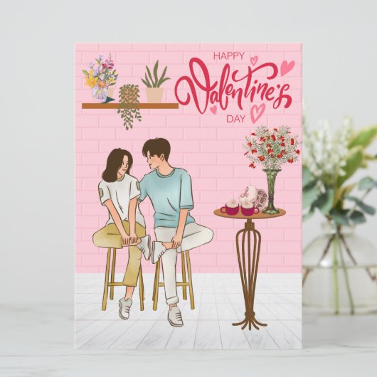 Wenskaart voor vakantie feestdagenkaart (Staand voorkant)