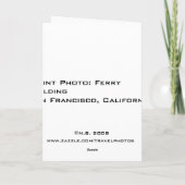 Wenskaart voor veerbootbouw kaart (Achterkant)