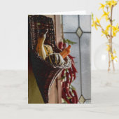 Wenskaart voor vierkant uitstrijkfotografie kaart (Gele Bloem)