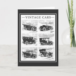 Wenskaart voor Vintage-auto's Kaart