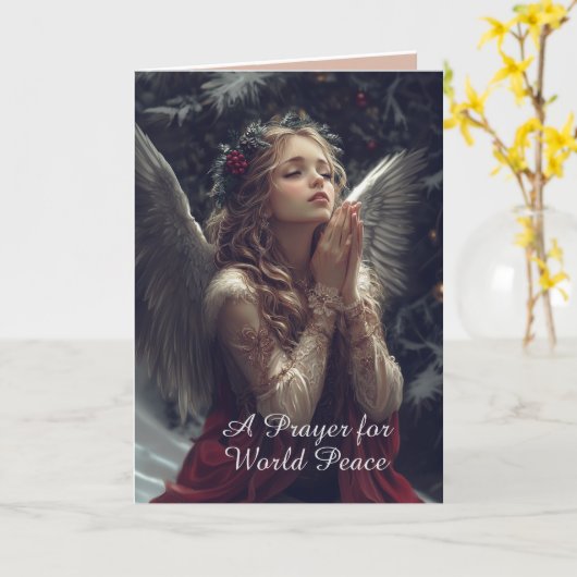 Wenskaart voor Vrede Kaart (Gele Bloem)