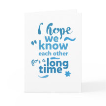 wenskaart voor vriend, hoop in contact te blijven