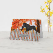 Wenskaart voor vriendschap tussen kat en paard Lov Kaart (Gele Bloem)