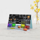 wenskaart voor wetenschapschemie kaart (Gele Bloem)