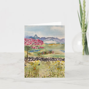Wenskaart voorjaar - collectie voor vier seizoenen kaart