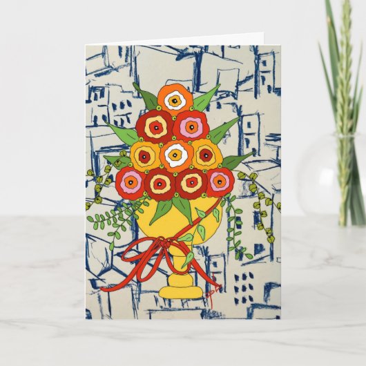 Wenskaart vriendschap bedankkaart (Voorkant)