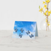 wenskaart: Vrijheid in de lucht Kaart (Gele Bloem)