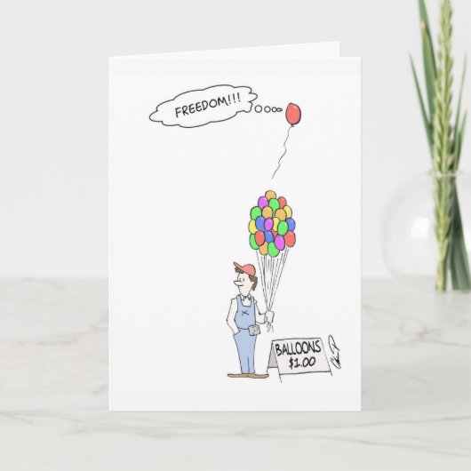Wenskaart: Vrijheid! Kaart (Voorkant)