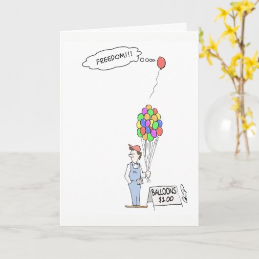 Wenskaart: Vrijheid! Kaart (Gele Bloem)