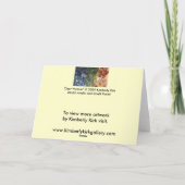 Wenskaart: "Vrouw van het hert" Kaart (Achterkant)