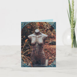 Wenskaart Vrouwelijkheidsbeeld Bedankkaart