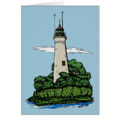 Wenskaart vuurtoren (Voorkant)