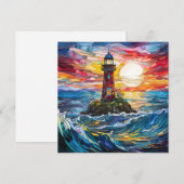 Wenskaart vuurtoren (Voorkant / Achterkant)