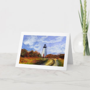 Wenskaart vuurtoren van Cape Pogue Kaart
