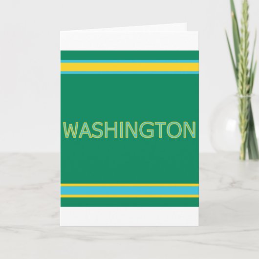 Wenskaart Washington Kaart (Voorkant)