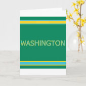Wenskaart Washington Kaart (Gele Bloem)