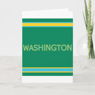 Wenskaart Washington Kaart
