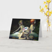 wenskaart "waterelementen" kaart (Gele Bloem)