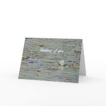 Wenskaart Waterlily Pond Lake Flower I