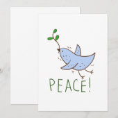 wenskaart, wens vrede. kaart (Voorkant / Achterkant)