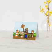 Wenskaart Werkzone Bewustmaking Kaart (Gele Bloem)