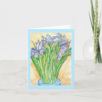 wenskaart "Wild Iris" Kaart