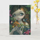 wenskaart "Wildwood Bouquet" Kaart (Gele Bloem)