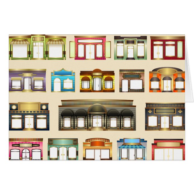 wenskaart  winkels (Voorkant Horizontaal)