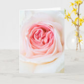 wenskaart "WITTE ROSE STROOM" Kaart (Gele Bloem)