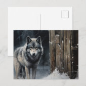 Wenskaart Wolf Serie 1-6 Briefkaart (Voorkant / Achterkant)