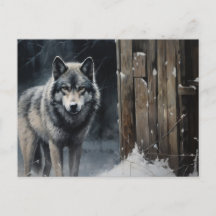 Wenskaart Wolf Serie 1-6