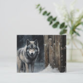 Wenskaart Wolf Serie 1-6 Briefkaart (Staand voorkant)