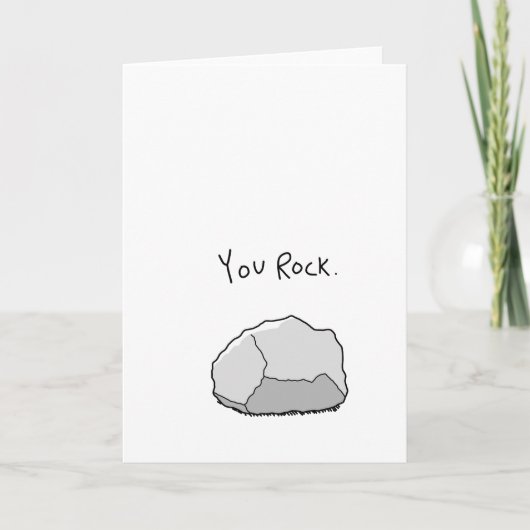 wenskaart "You Rock" Kaart (Voorkant)