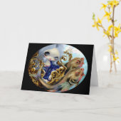 wenskaart "Zee Chariot" Kaart (Gele Bloem)