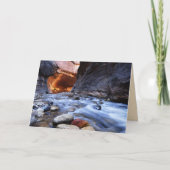 Wenskaart Zion Canyon De smalle lege binnenkant Kaart (Voorkant)