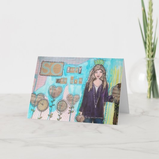 Wenskaart zo blij voor je kaart (Voorkant)