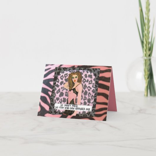 WENSKAART. ZO veel man. Zo weinigen wie zich Kaart (Voorkant)