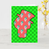 WENSKAART ZONDER SCHEDEL KAART (Gele Bloem)