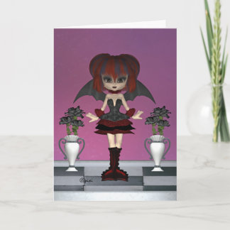 wenskaart "Zwart Roos" Kaart