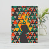 Wenskaart Zwarte geschiedenis Bedankkaart (Staand voorkant)