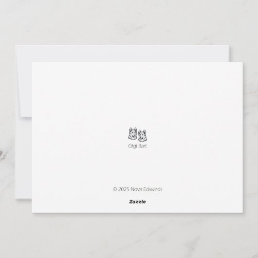 Wenskaart zwarte vrouw Verjaardag Dank u Feestdagenkaart (Achterkant)