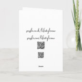 Wenskaart - Zwarte Witte Foto Zwaan Kaart (Achterkant)