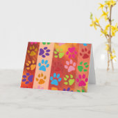 Wenskaarten afdrukken verven kaart (Gele Bloem)