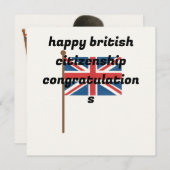 Wenskaarten Brits staatsburgerschap Feestdagenkaart (Voorkant / Achterkant)