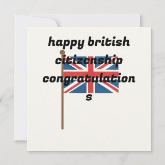 Wenskaarten Brits staatsburgerschap Feestdagenkaart