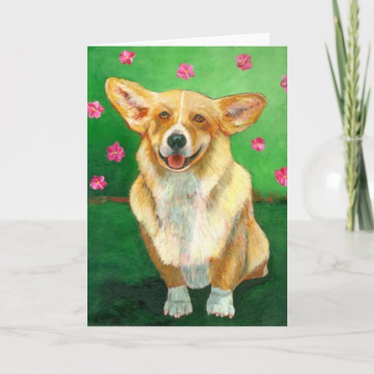 Wenskaarten "Corgi" Kaart (Voorkant)