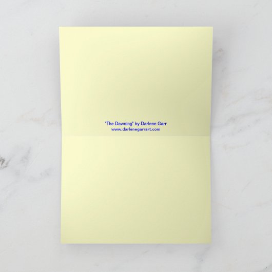 Wenskaarten - De dageraad Kaart (Binnen)